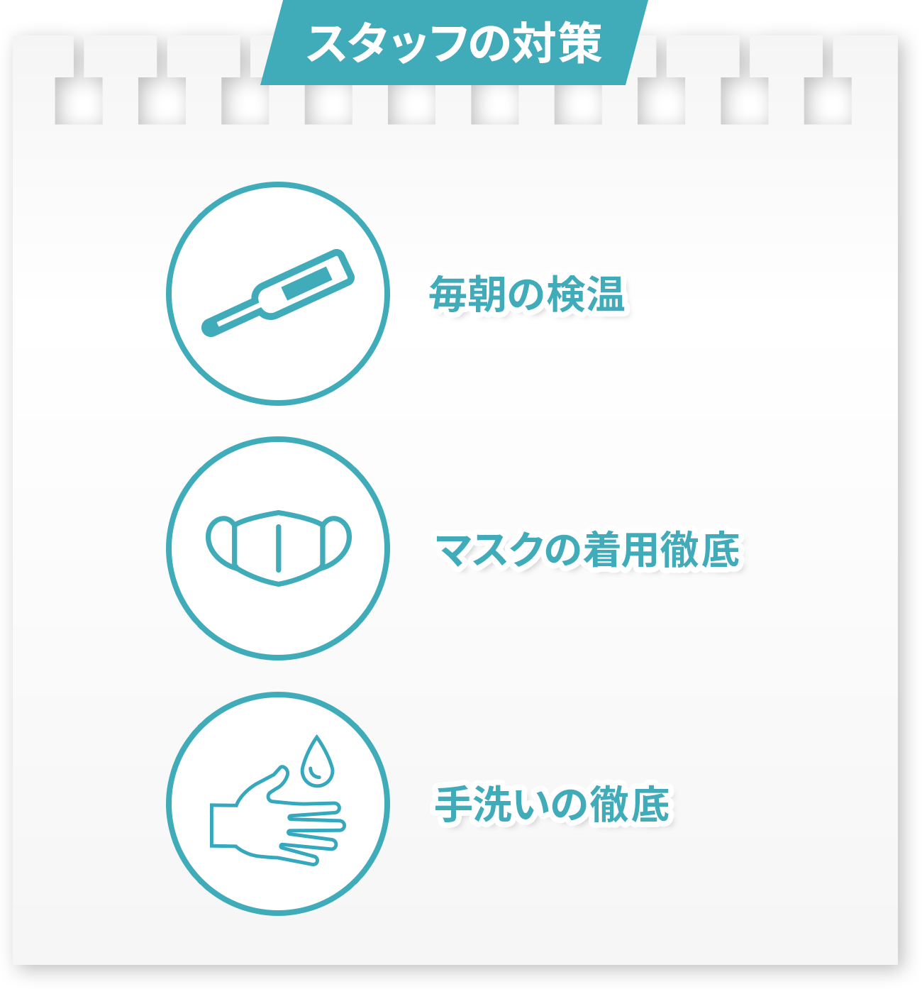 スタッフへの対策